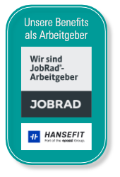 Bei uns sind JOBRAD und HANSEFIT teil der Benefits.